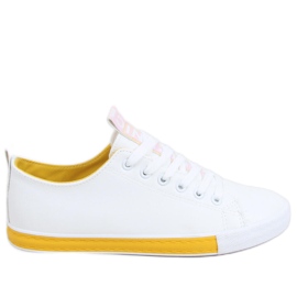Hvide damesneakers Twerd Yellow