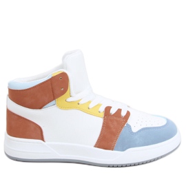 Clowsi Blue high-top sneakers hvid flerfarvet