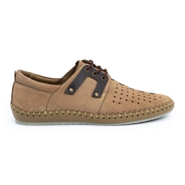 Olivier Herre læder sommersko 882LMA beige