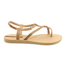 Sandały Rzymianki Beige / Guld Ipanema 82931 20811