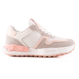 TRENDI Sportssko beige flerfarvet