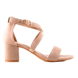 W. Potocki Sandaler på høje hæle Potocki beige