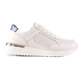 VINCEZA læder sneakers hvid