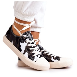 Damemateriale Sneakers Camo Big Star JJ274237 Hvid-Grå