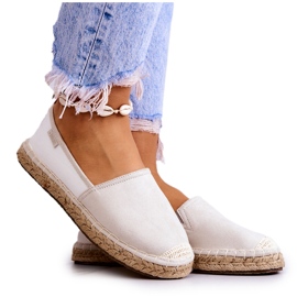 Klassiske espadriller til kvinder Big Star JJ274951 Hvid-Grå