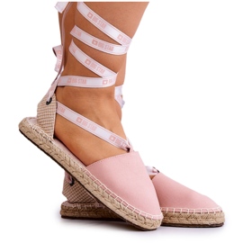 Damebundne espadriller Big Star JJ274864 Pink lyserød