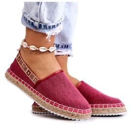 Slip-on espadriller Big Star JJ274880 Mørk pink lyserød