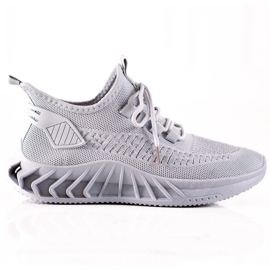 TRENDI Grå tekstil sneakers