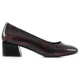 Casual Sergio Leone pumps sort rød