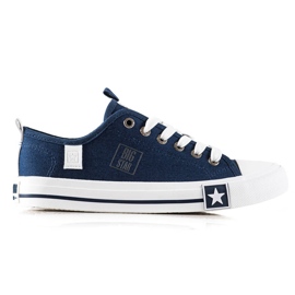 Big Star Sneakers til kvinder JJ274256 marine blå blå