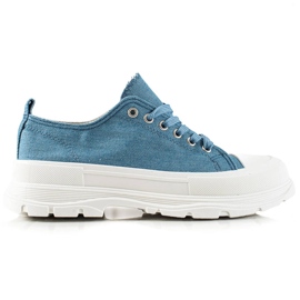 TRENDI Moderigtige blå sneakers