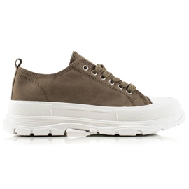 TRENDI Moderigtige grønne sneakers