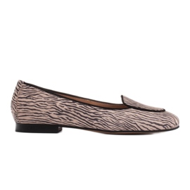 Marco Shoes Komfortable ballerinaer med en blød indersål beige