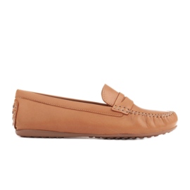 Marco Shoes Komfortable loafers lavet af blødt læder brun