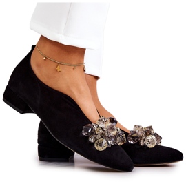 PA2 Elegante ruskindssko med sort McQueen-dekoration