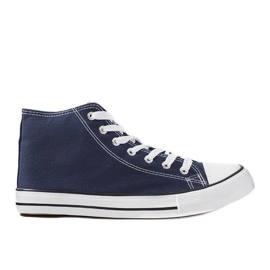 Rood marineblå ankelsneakers