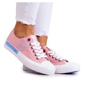 Lave sneakers til kvinder Big Star JJ274385 Pink lyserød