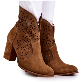 Lewski Shoes Gennembrudte støvler Lewski Sko 3166 Camel beige brun