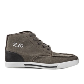 Perez brune ankelsneakers beige