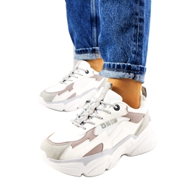 Kvinder Sneakers Big Star HH274255 beige hvid