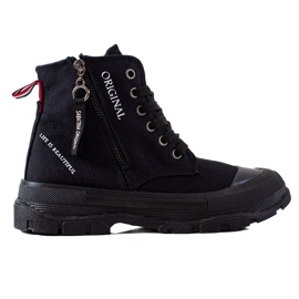 Sabatina Sneakers med lynlås sort