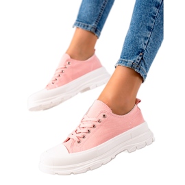 TRENDI Moderigtige lyserøde sneakers
