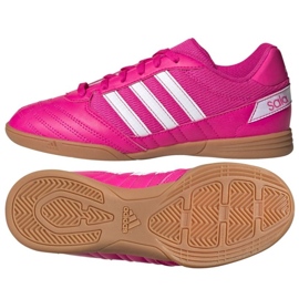 Adidas Super Sala Jr G55911 fodboldstøvler roser og lilla