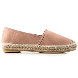 Lucky Shoes Espadriller i pulverform lyserød