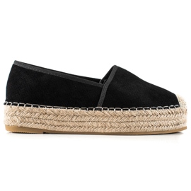Bestelle Sort Espadrilles på platformen