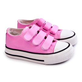 Børnesneakers med velcro Pink Bernie lyserød