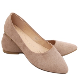 Charita Khaki ballerinaer til kvinder beige