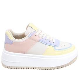 Dhara gule sneakers til kvinder flerfarvet