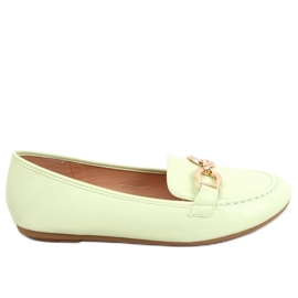 Amiya LT.GREEN dame loafers grøn