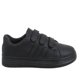 Saanvi Negro sneakers med velcro sort