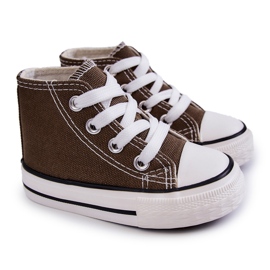 Høje børnesneakers Khaki Filemon grøn