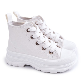 FR1 Høje sneakers til børn White Freeze hvid