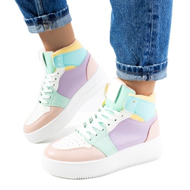 Dellucci lilla ankel sneakers violet
