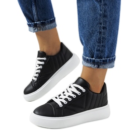 Sorte sneakers med chunky Matthew såler
