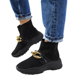 Sorte high-top sneakers fra Martin