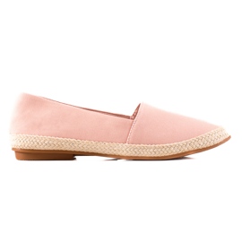 Ideal Shoes Klassiske Espadriller lyserød