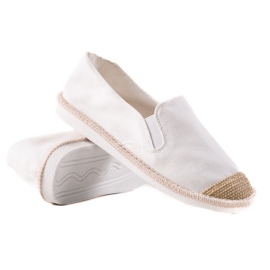 TRENDI Casual hvide espadriller