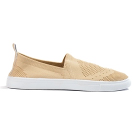 Beige Slipons