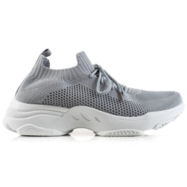 Renda Grå sneakers med snøre