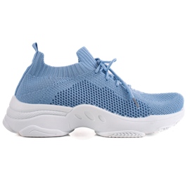 Renda Blå sneakers med snøre