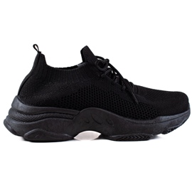 Renda Sorte sneakers med snøre