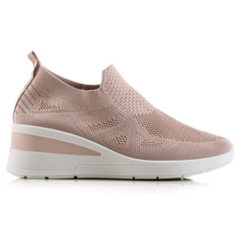 TRENDI Wedge Slip-On sneakers lyserød