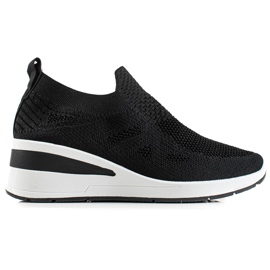 TRENDI Wedge Slip-On sneakers sort
