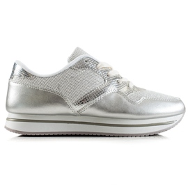 TRENDI Sølv sneakers