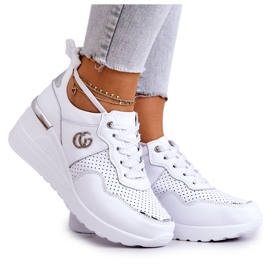 S.Barski Dame Sports Læder Sko Sneakers Hvid Loissa