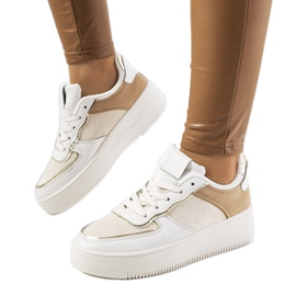 Beige Statela sneakers til kvinder
